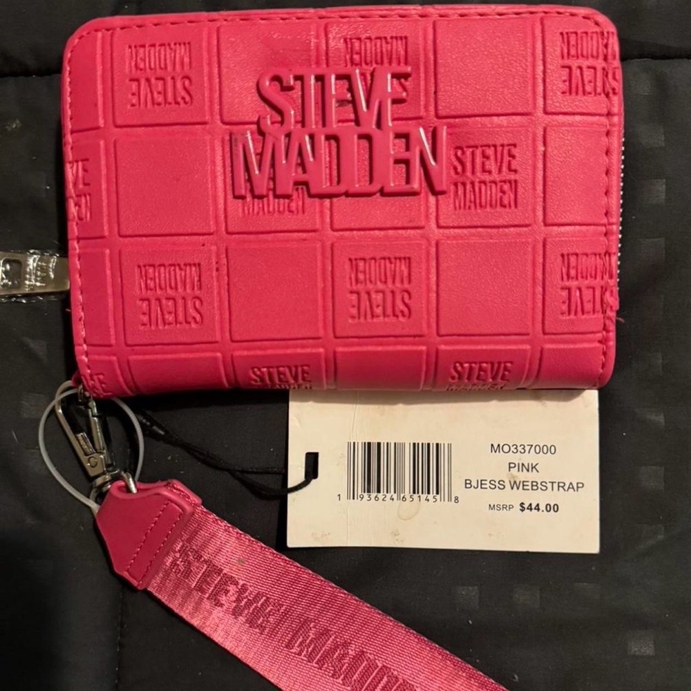Steve Madden Vibrant Pink Embossed Wallet